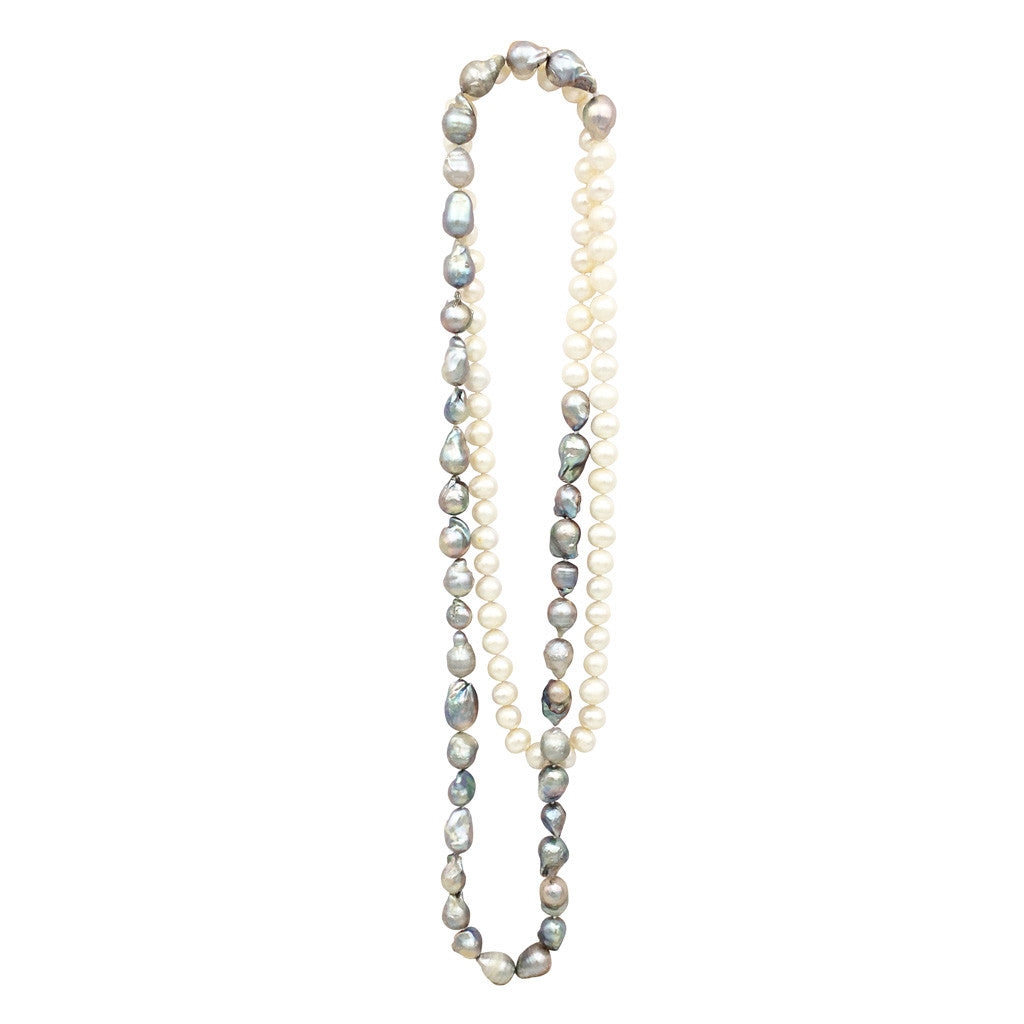 Half & Half Rope Necklace