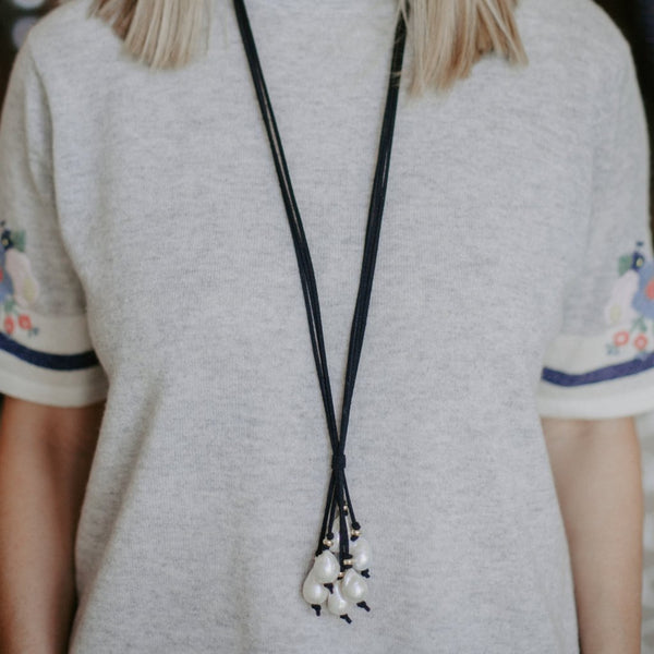 Suede & Baroque Necklace