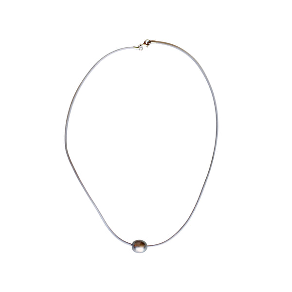 Pearl & Leather Necklace