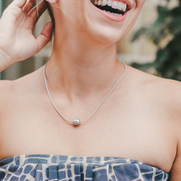 Pearl & Leather Necklace